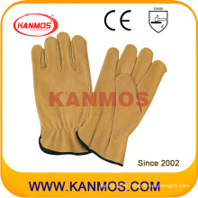 Промышленная безопасность Корова зерна кожи водителя рабочих перчаток (12201)